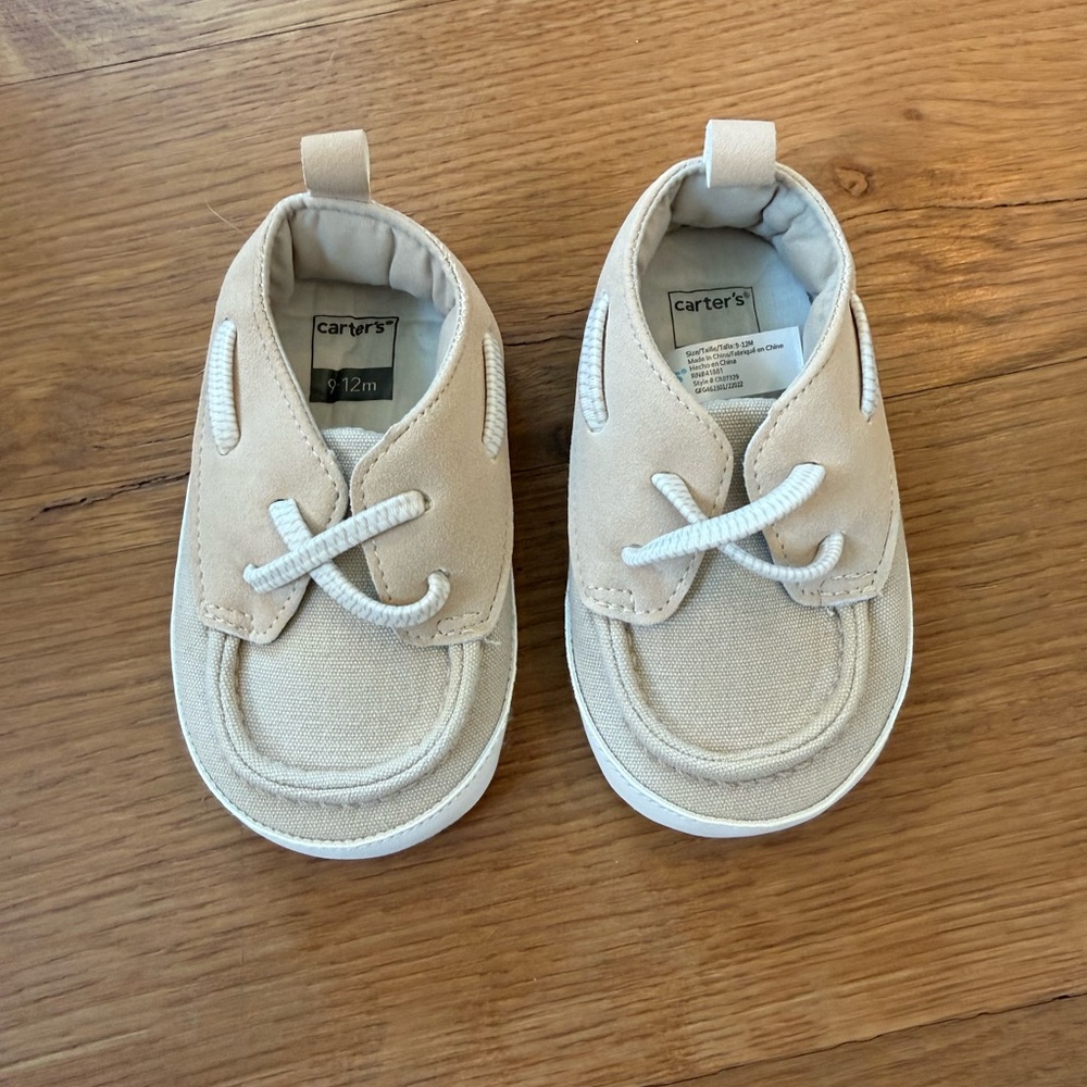 CARTER’S  Beige Baby Boat Shoes
